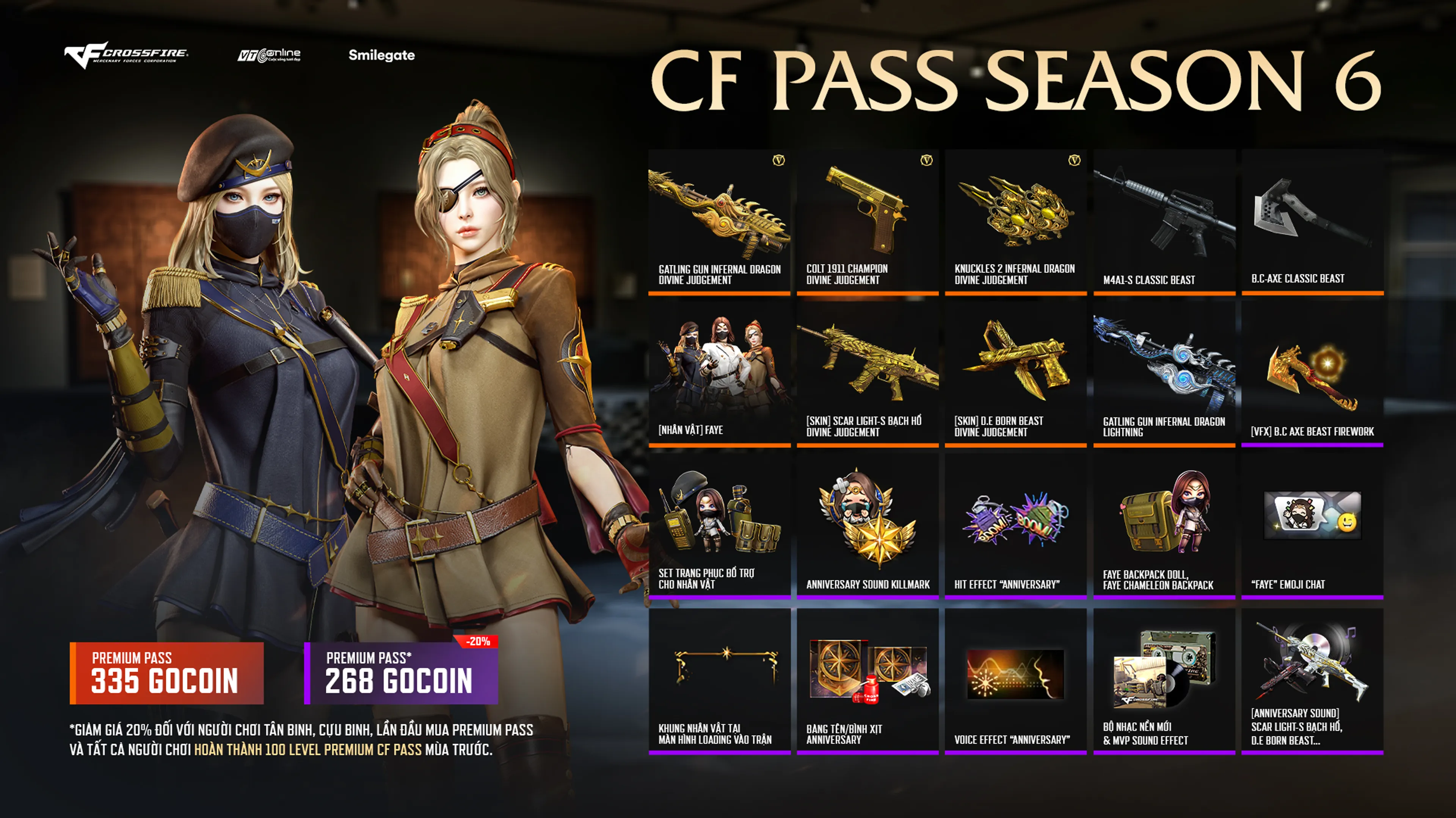CF Pass Season 6 Chính Thức Mở Cửa: Săn Ngay Hàng Loạt Báu Vật VIP Cực Khủng